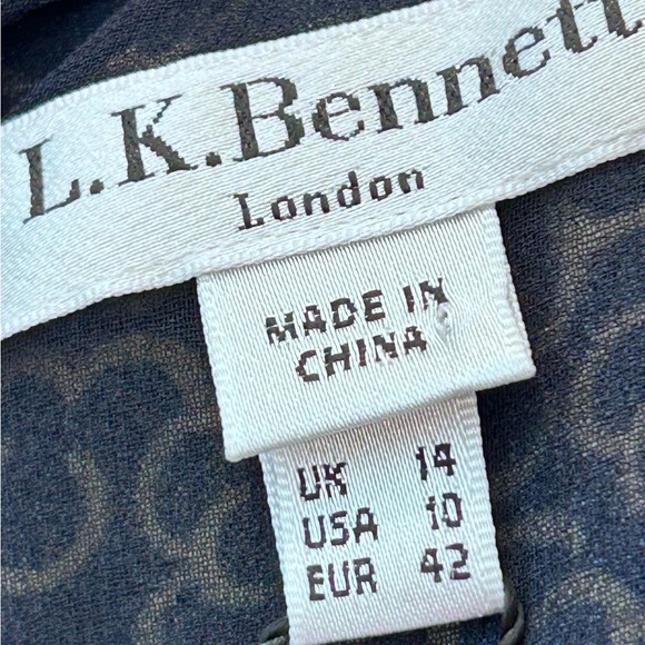 LK BENNET~ London ~ Women’s Black and White Abstract Jumpsuit - Picture 6 of 14